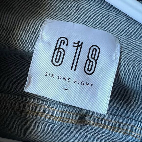 618 Six One Eight denim jean jacket - Picture 2 of 5